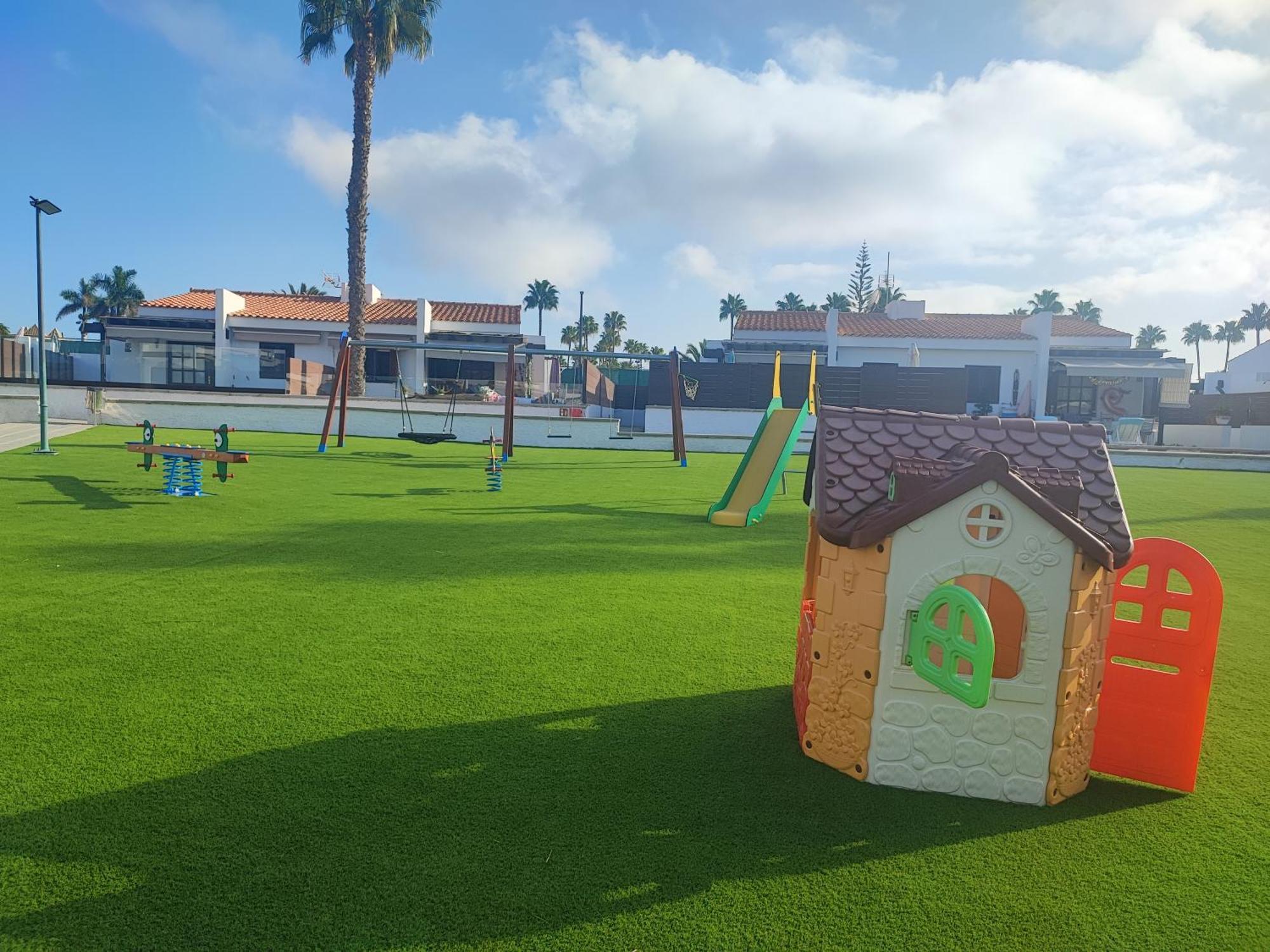 Bungalow Maspalomas Golf Con Jacuzzi, Piscina Y Jardin San Bartolomé Dış mekan fotoğraf