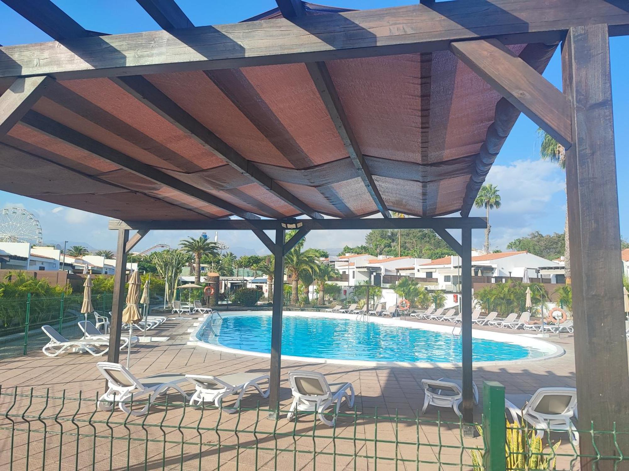 Bungalow Maspalomas Golf Con Jacuzzi, Piscina Y Jardin San Bartolomé Dış mekan fotoğraf
